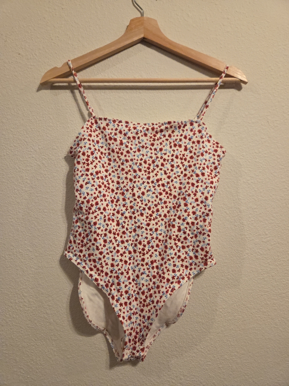 White Floral Tank Body Suit